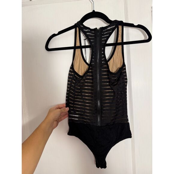Revolve By The Way Black Racerback Bodysuit - Picture 5 of 6